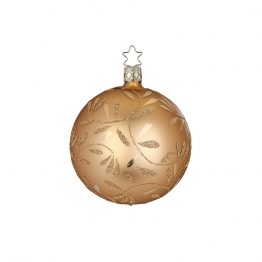 Weihnachtskugel Delights brokat gold matt ø 6 cm