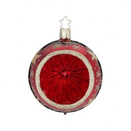 Weihnachstkugel Sternenhimmel ochsenblut-glanz ø 8 cm, Einstich-Kugel