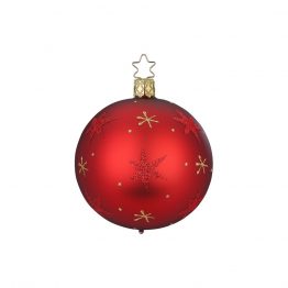 Weihnachtskugel ø 6 cm Sternenhimmel chianti matt