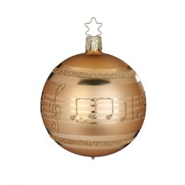 Kugel Weihnachtsmeldodie brokat matt ø 8cm