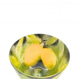 Schale Zitrone handbemalt von oben