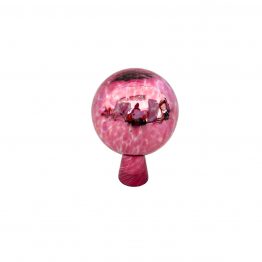 Gartenkugel ø 9 cm pink, versilbert