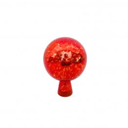 Gartenkugel ø 9 cm Rosenrot, versilbert