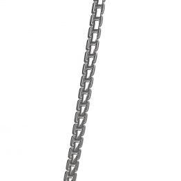 Boxkette 1,3 rhodiniert, Nahaufnahme