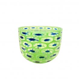 Schale Pfauenauge grün blau