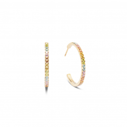 Creole Big gelb gold multicolor pastell