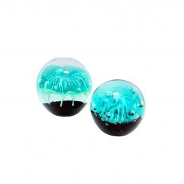 Briefbeschwerer petrol Blume