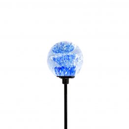 Kugel auf Stab blau cristall