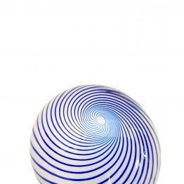 Briefbeschwerer blau opal von oben