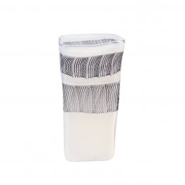 Vase eckig Netzband opal