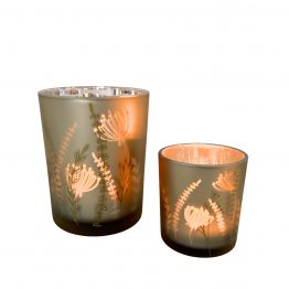 Windlichter Wiesenzauber champagner mit Teelicht