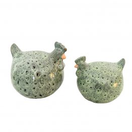 Keramik Hühner Faro grün