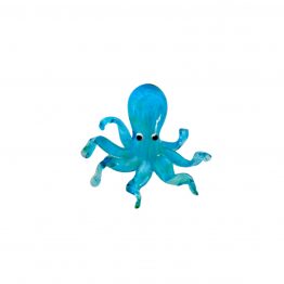 Glas Oktopus türkis weiß