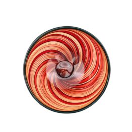 Schale neu Sonderstück kupferrubin, topas von oben