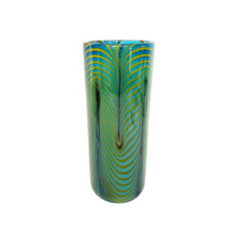 Vase Kammzug 2. Wahl gelb grün