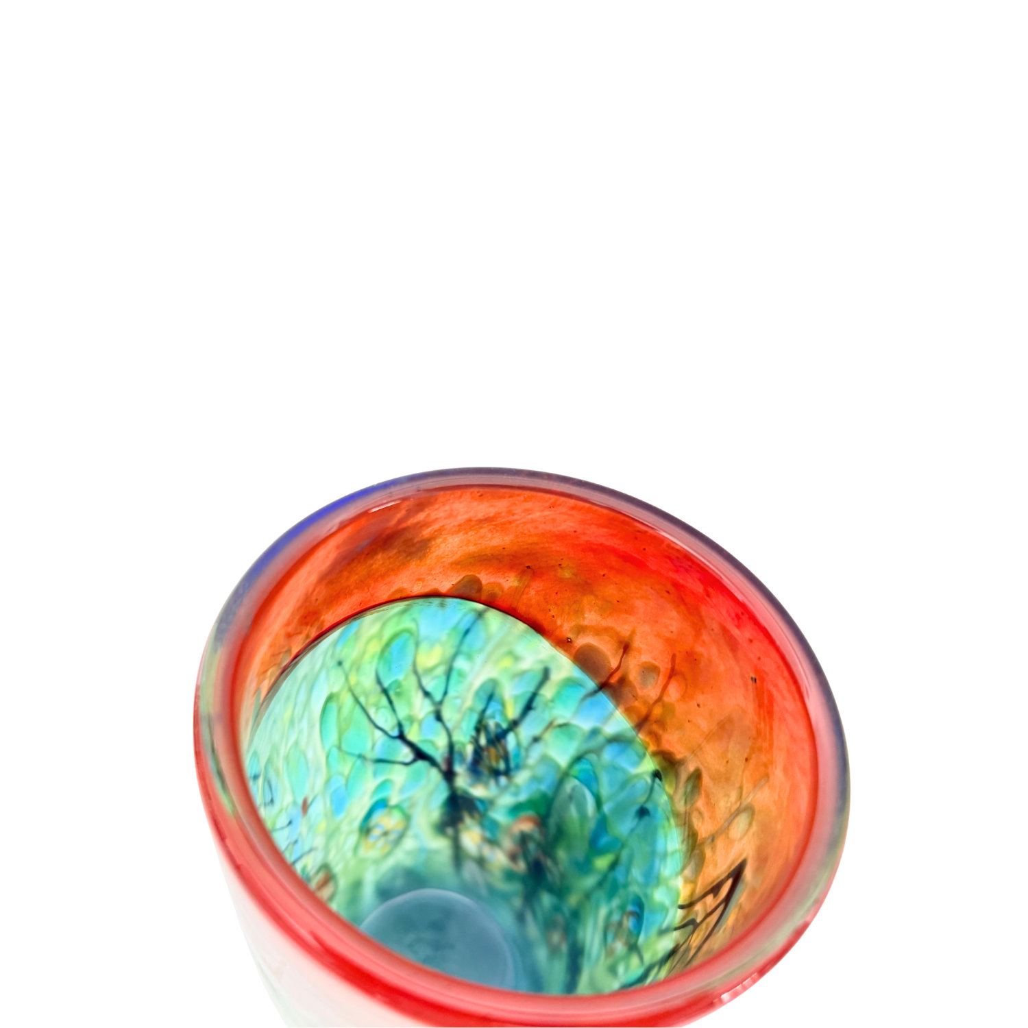 Vase Wilder Wald von oben