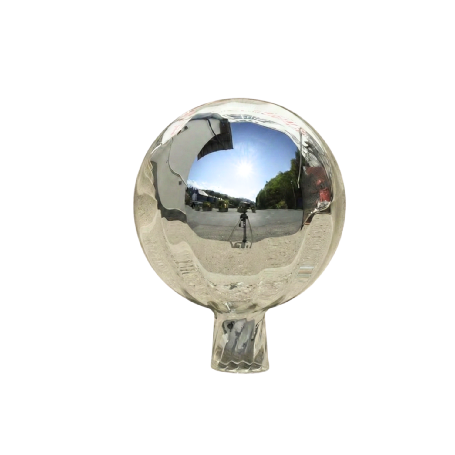 Gartenkugel ø 15 cm silber optisch