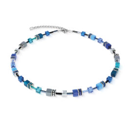 Halskette GeoCUBE Iconic Azure Spirit silber
